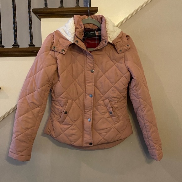 Quilted Puffer Jacket with Removable Hood. Size Small. - Picture 1 of 11